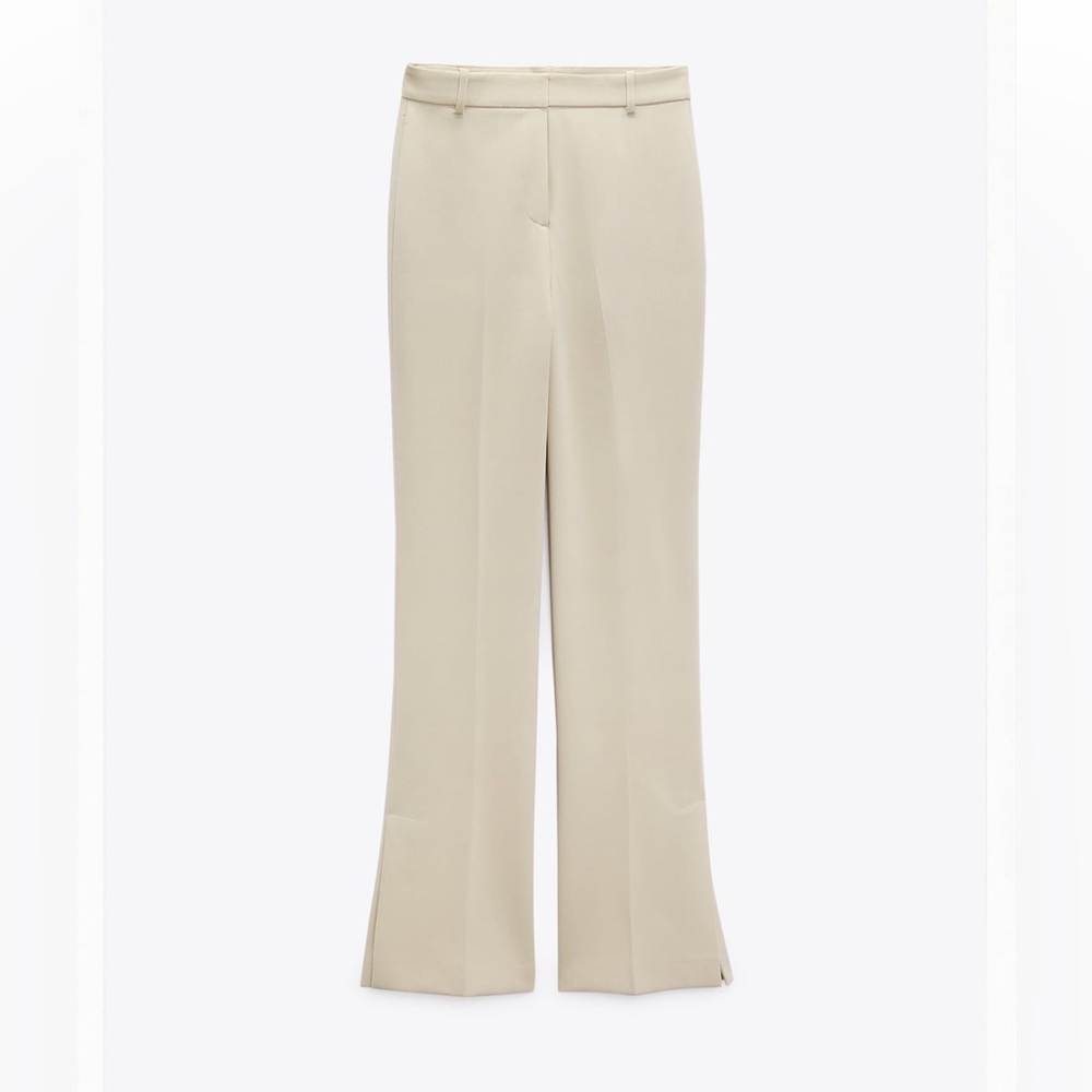 Straight Slit Pants- Zara